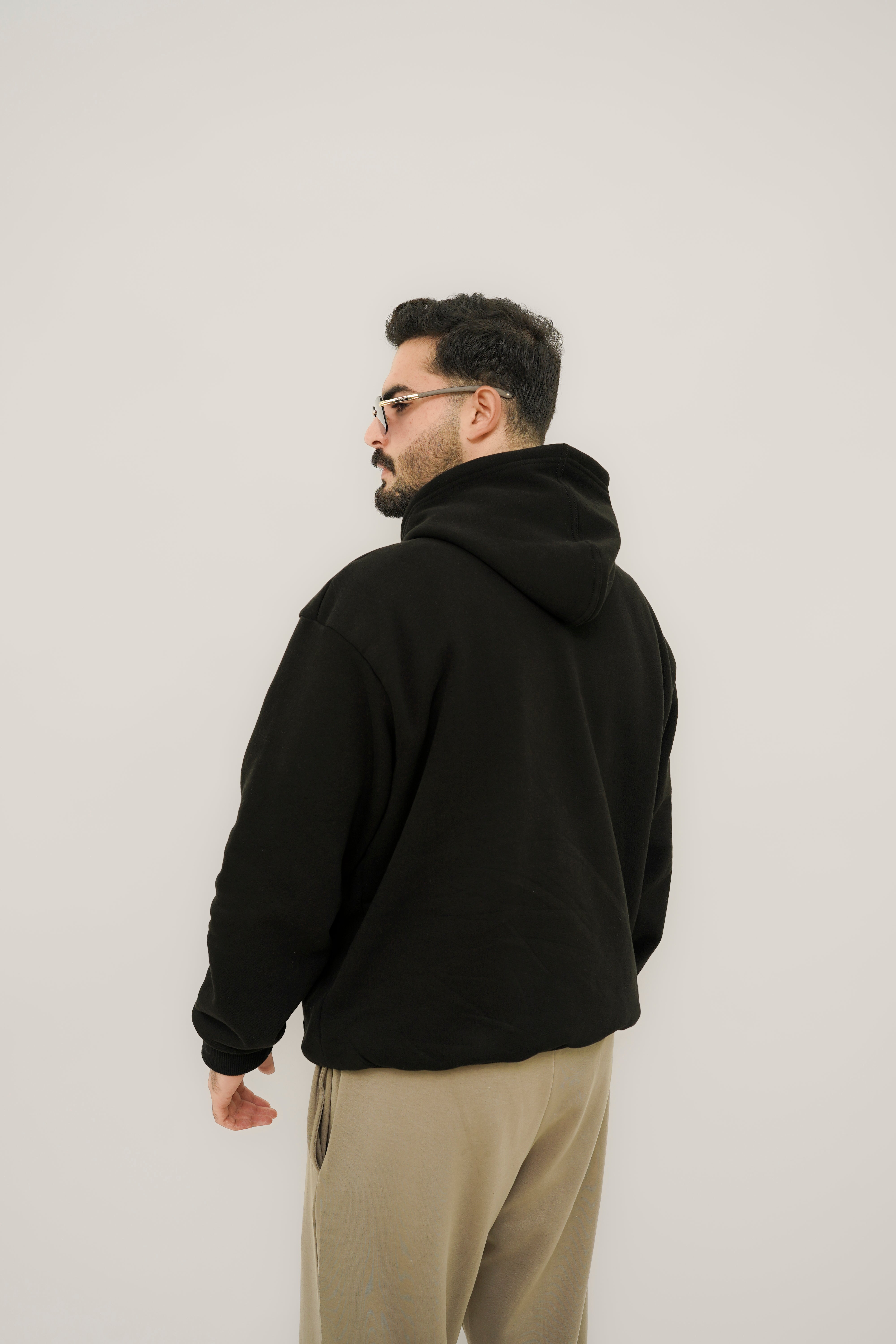 BLACK OVERSIZED HOODIES