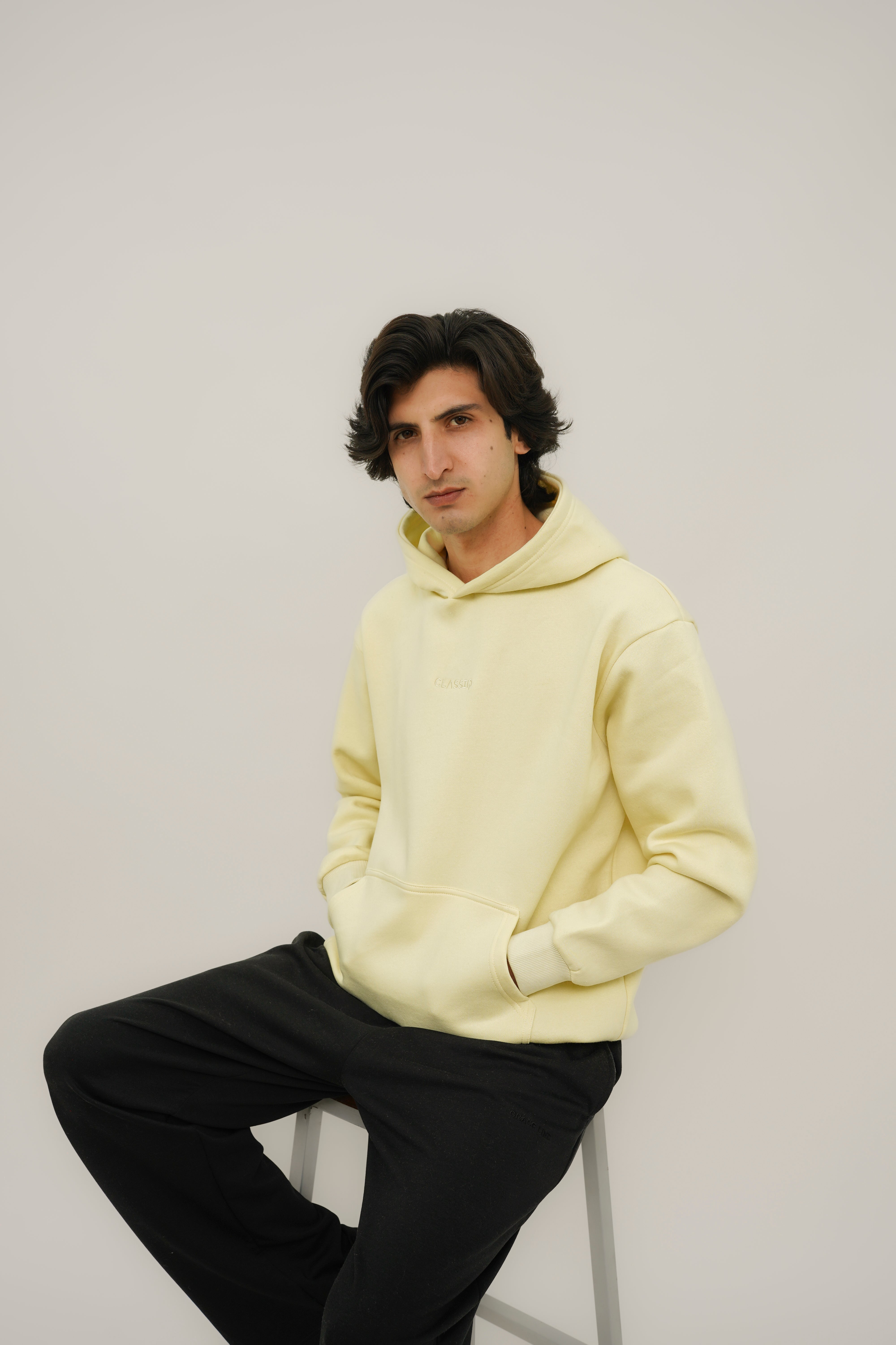 PESTAL CREAM OVERSIZED HOODIES