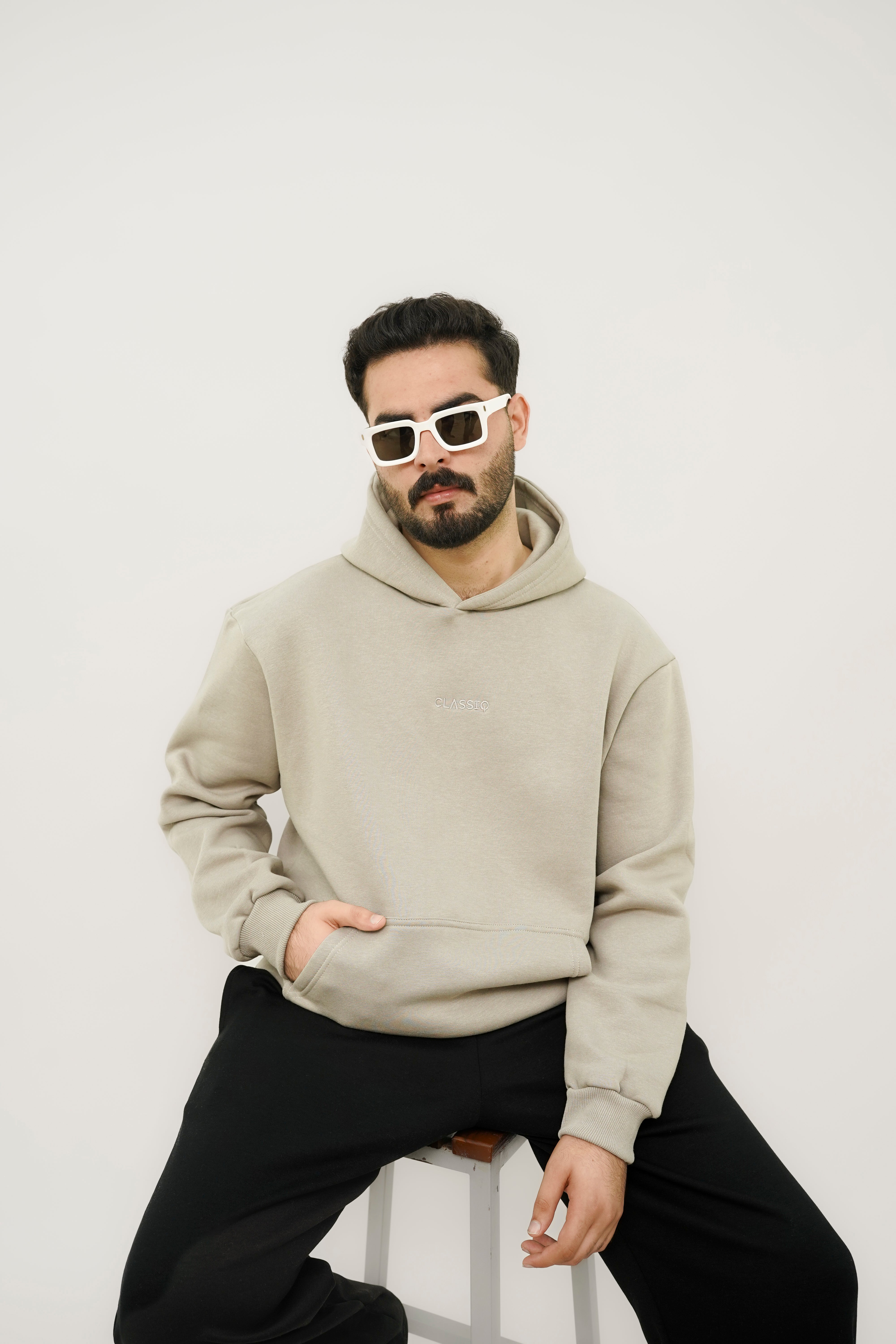 SAND BEIGE OVERSIZED HOODIES