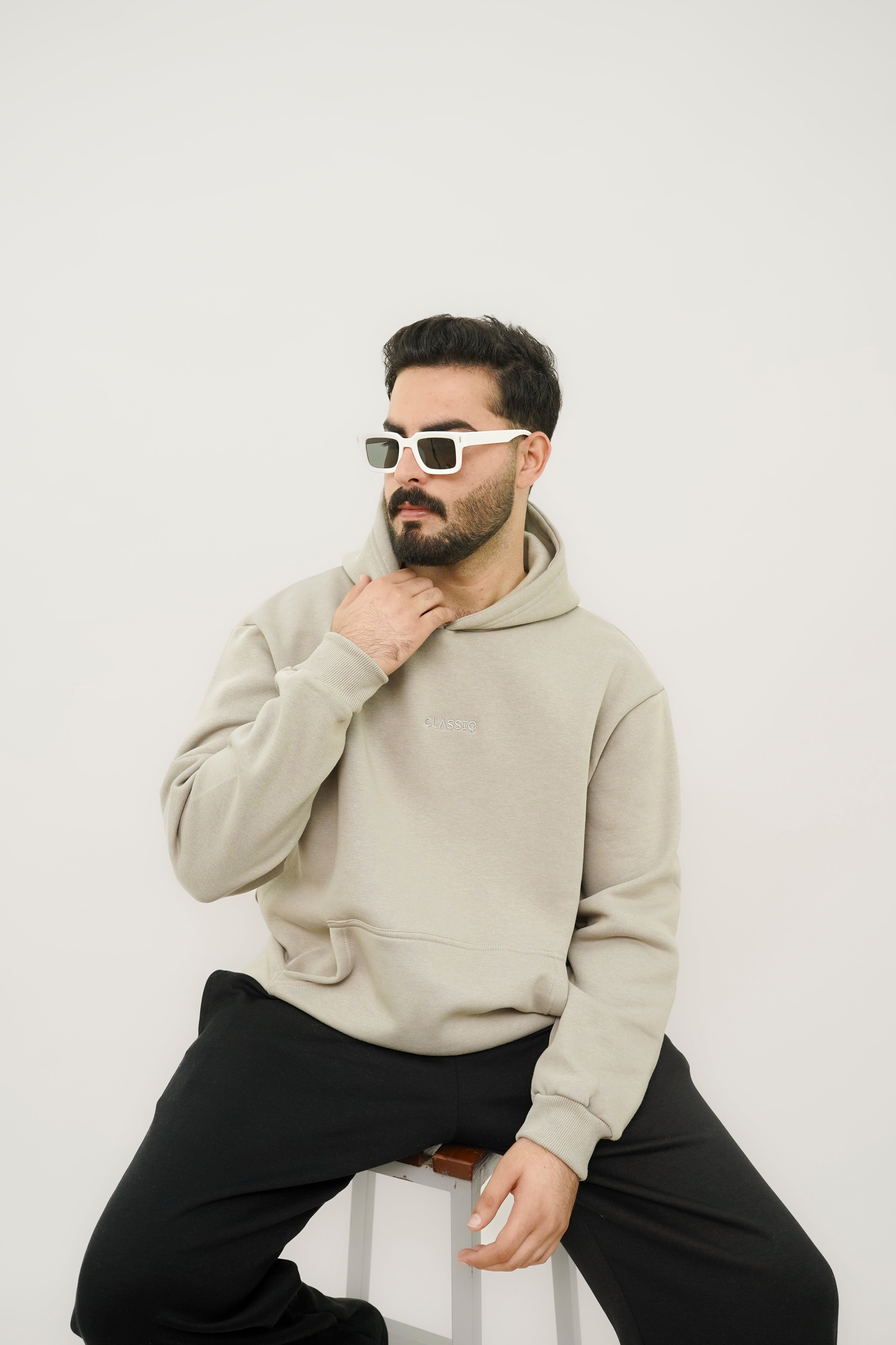 SAND BEIGE OVERSIZED HOODIES